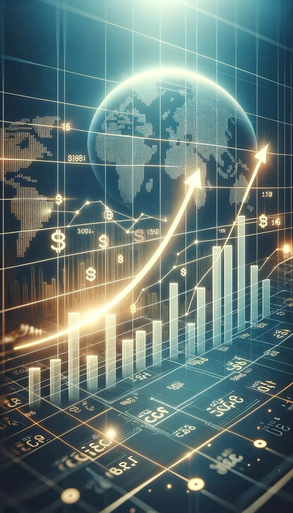 Global financial growth data visualization
